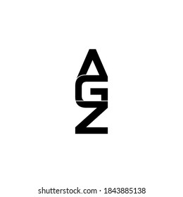 agz letter original monogram logo design