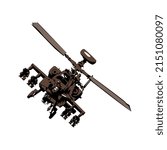 AH - 64 Apache Longbow illustration design