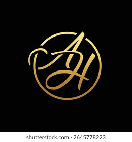 ah abstract logo modern style
