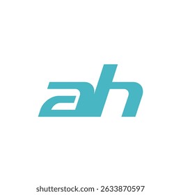 AH abstract vector logo monogram template. Initial ah letter logo with creative modern vector image.