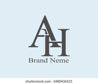 AH creative logo simple logo illustration