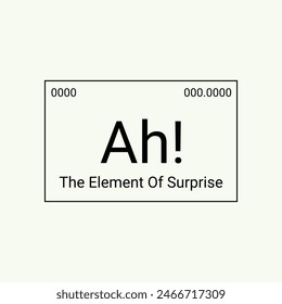 Ah! The Element Of Surprise.