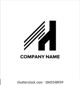 AH A H Letter Initial Logo