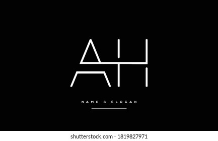 AH ,HA ,A ,H  Abstract Letters Logo Monogram