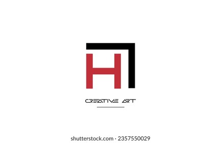 AH, HA, A, H abstract letters logo monogram