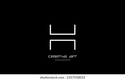 AH, HA, A, H abstract letters logo monogram