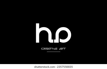 AH, HA, A, H abstrakte Buchstaben Logo-Monogramm