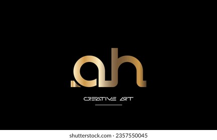 AH, HA, A, H abstrakte Buchstaben Logo-Monogramm