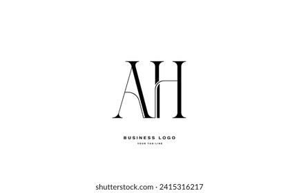 AH, HA, A, H, Abstract Letters Logo Monogram