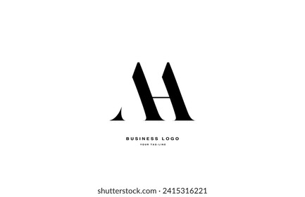 AH, HA, A, H, Abstract Letters Logo Monogram