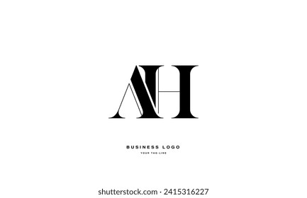 AH, HA, A, H, Abstract Letters Logo Monogram