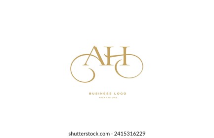 AH, HA, A, H, Abstract Letters Logo Monogram