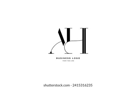 AH, HA, A, H, Abstract Letters Logo Monogram