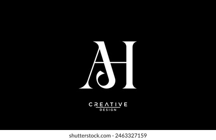 AH, HA, A, H, Abstract Letters Logo Monogram