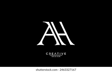 AH, HA, A, H, Abstract Letters Logo Monogram