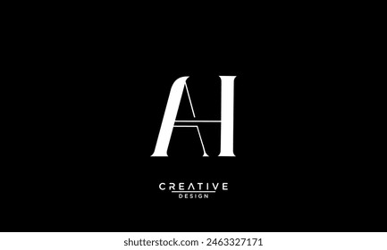 AH, HA, A, H, Abstract Letters Logo Monogram