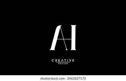 AH, HA, A, H, Abstract Letters Logo Monogram