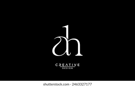 AH, HA, A, H, Abstract Letters Logo Monogram