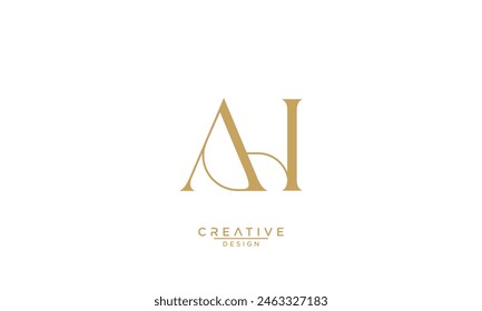 AH, HA, A, H, Abstract Letters Logo Monogram