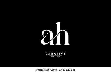 AH, HA, A, H, Abstract Letters Logo Monogram