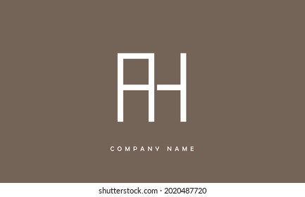AH, HA Abstract Letters Logo Monogram