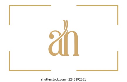  AH, HA Abstract Letters Logo monogram