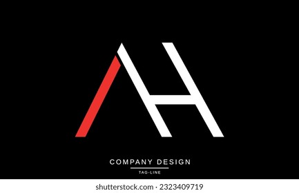 AH, HA, Abstract Letters Logo Monogram