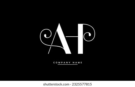 AH, HA Abstract Letters Logo Monogram