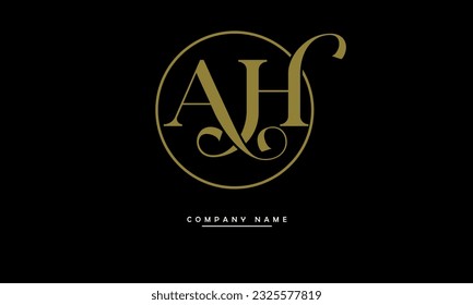 AH, HA Abstract Letters Logo Monogram