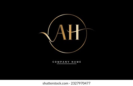 AH, HA Abstract Letters Logo Monogram
