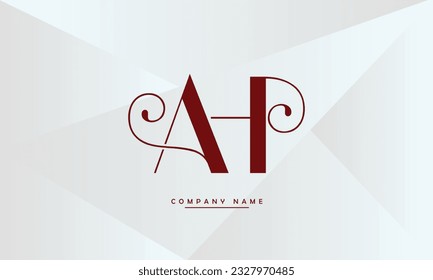 AH, HA Abstract Letters Logo Monogram