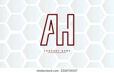 AH, HA Abstract Letters Logo Monogram