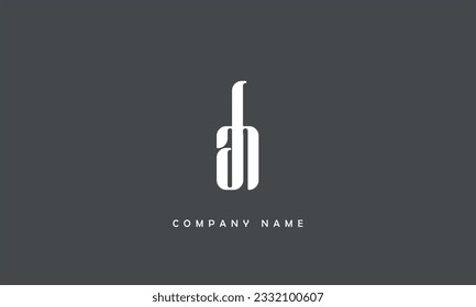AH HA Abstract Letters Logo Monogram svg