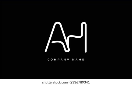 AH, HA Abstract Letters Logo Monogram