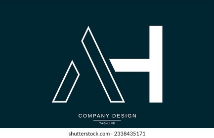 AH, HA, Abstract Letters Logo Monogram