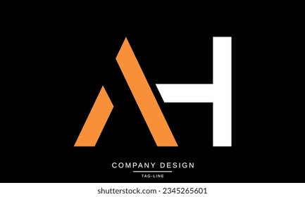 AH, HA, Abstract Letters Logo Monogram svg