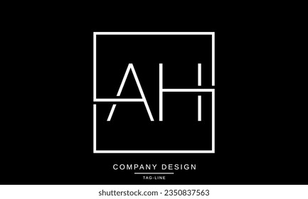 AH, HA, Abstract Letters Logo Monogram