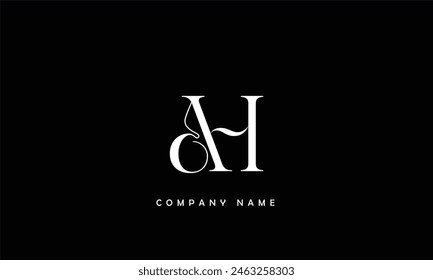 AH, HA, Abstract Letters Logo Monogram