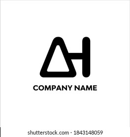 AH HA Abstraktes einfaches Logo 