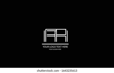 AH HA abstrakte Vektorillustration Logo-Monogramm-Vorlage