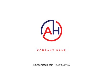 AH, HA Alphabets Letters Logo Monogramm