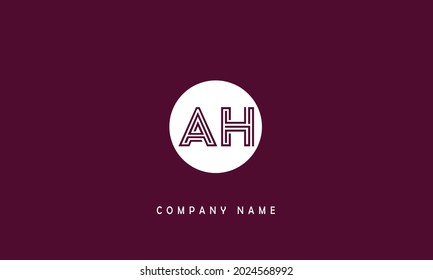 AH, HA Alphabets Letters Logo Monogramm