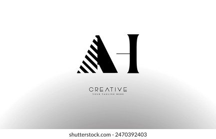 AH HA Alphabets Letters Logo Monogram