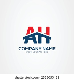 AH or HA Creative Modern Letters Logo Design Element