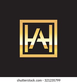 AH HA initial company, golden square frame