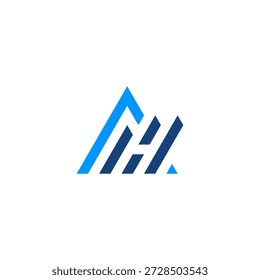 AH oder HA Anfangsbuchstaben Logo Design Vektor Vorlage.