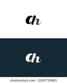 AH, HA letter logo design template elements. Modern abstract digital alphabet letter logo. Vector illustration. New Modern logo.