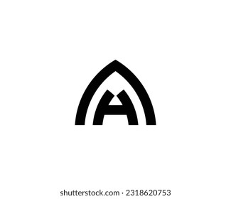 AH HA Logo design vector template
