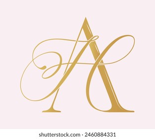 AH ,HA, logo AH ,Letter HA , monogram HA ,monogram AH,  Wedding Monogram Initials, Wedding Logo, Wedding Monogram, LogoDesign, calligraphy