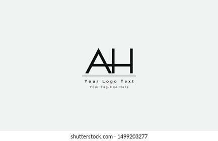 AH or HA logo. Unique attractive creative modern initial AH HA A H initial based letter icon logo